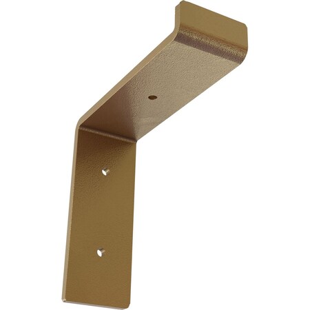 Steel Truss Shelf Bracket, Hammered Gold 2W X 6D X 6 1/4H